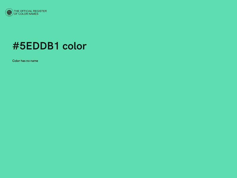 #5EDDB1 color image