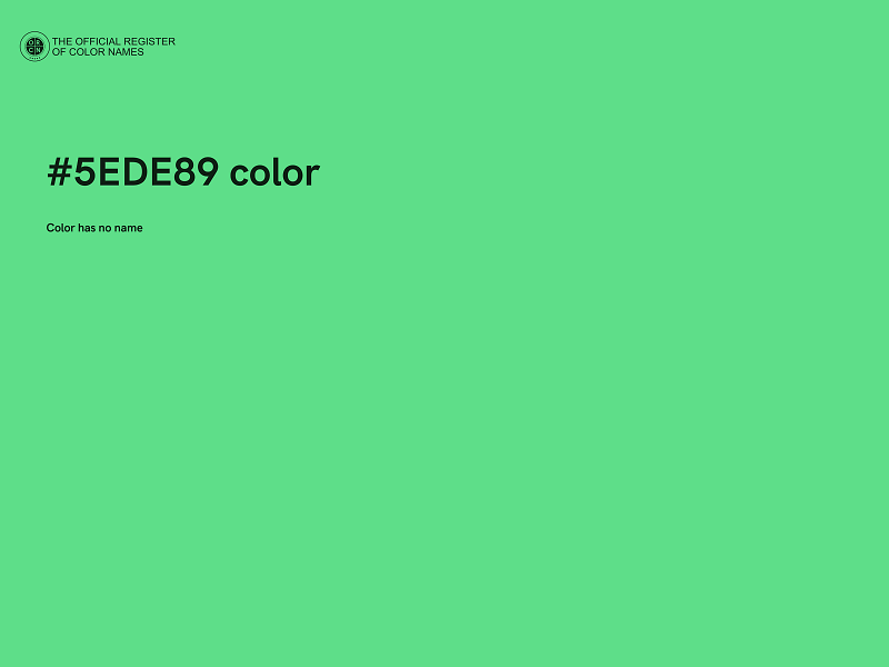 #5EDE89 color image