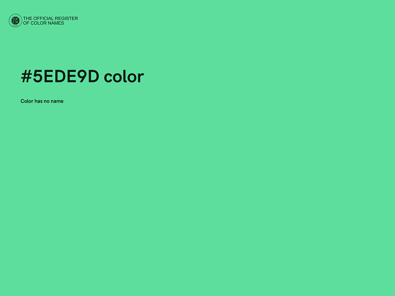 #5EDE9D color image