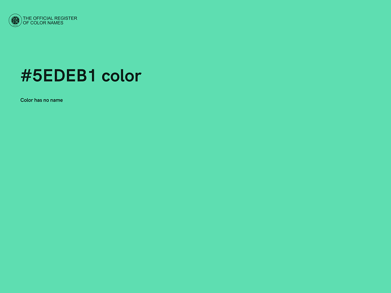 #5EDEB1 color image