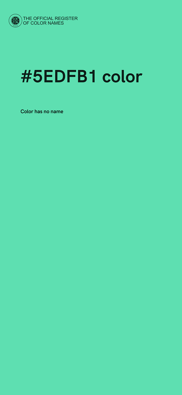 #5EDFB1 color image