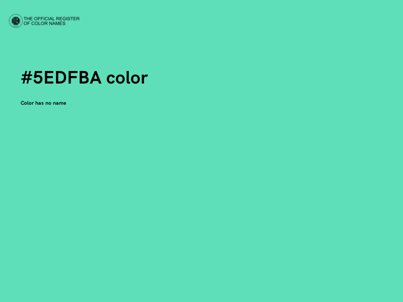 #5EDFBA color image