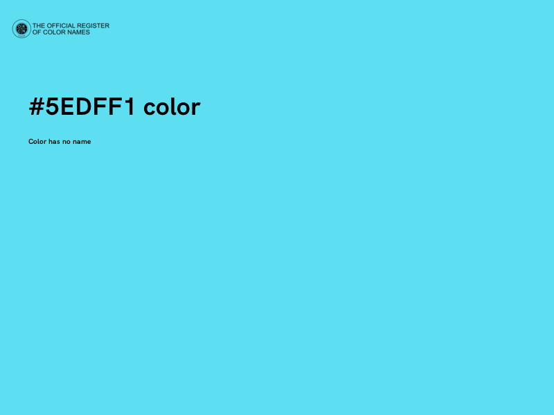 #5EDFF1 color image