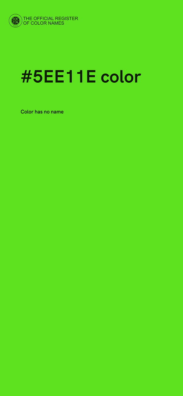#5EE11E color image