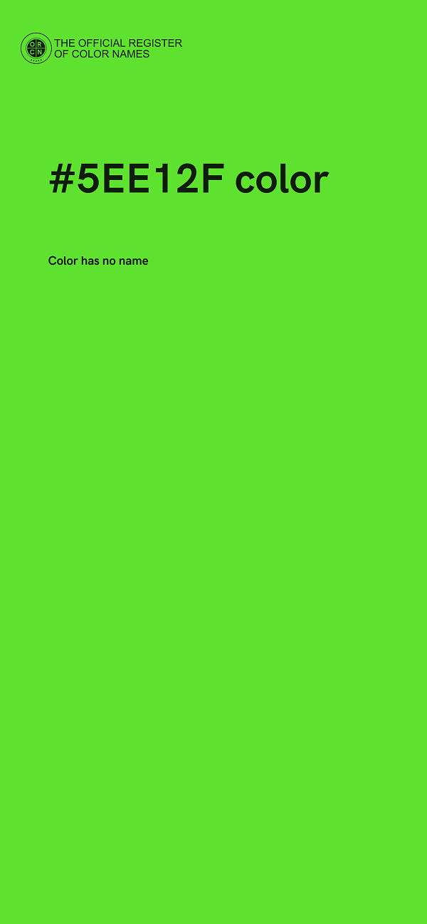 #5EE12F color image