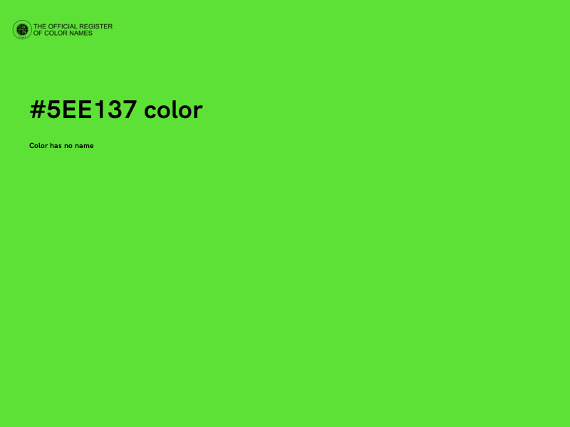 #5EE137 color image