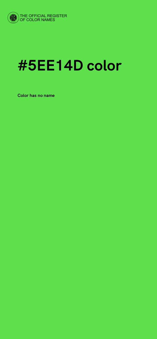 #5EE14D color image