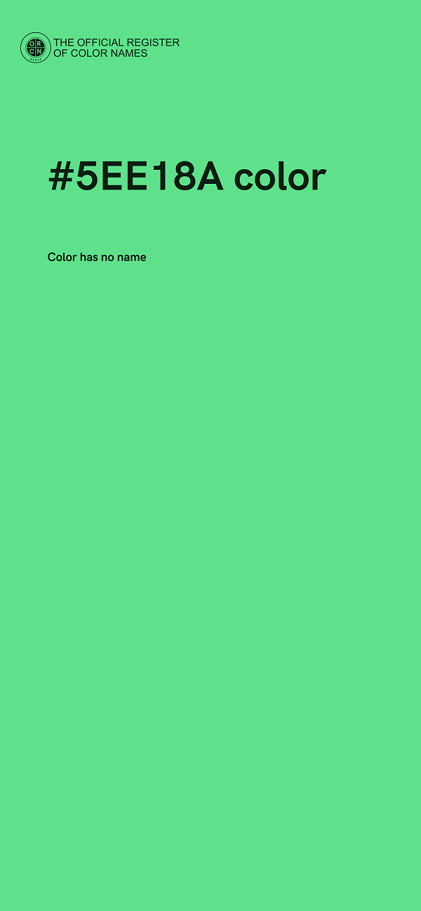 #5EE18A color image