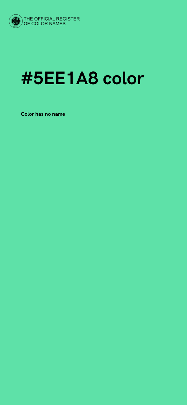 #5EE1A8 color image