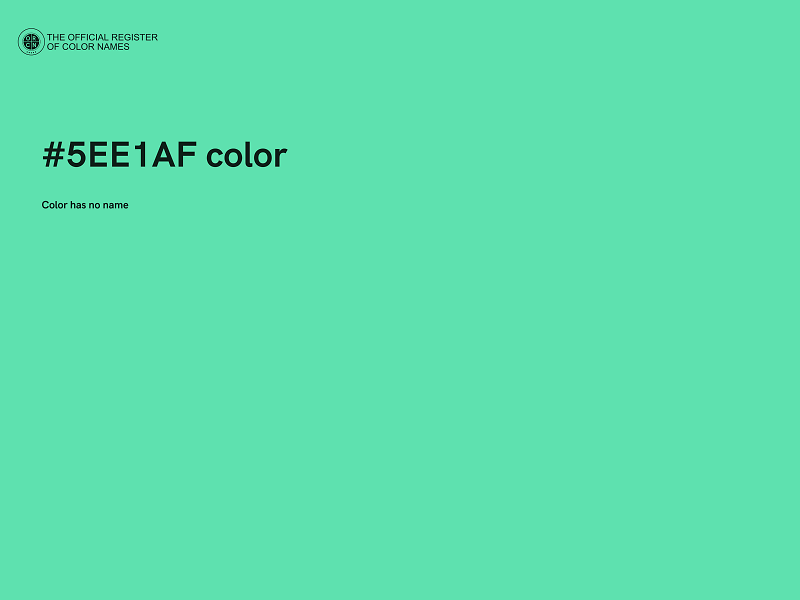 #5EE1AF color image