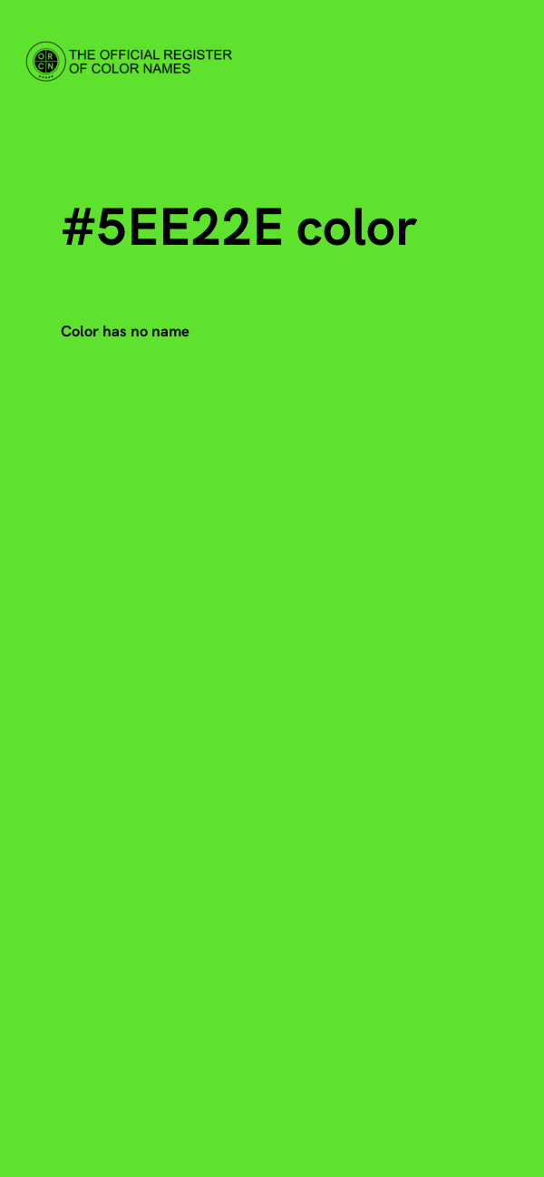 #5EE22E color image