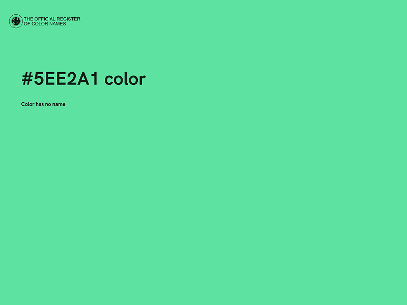 #5EE2A1 color image