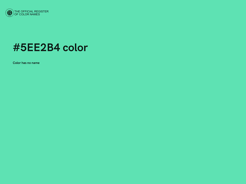 #5EE2B4 color image