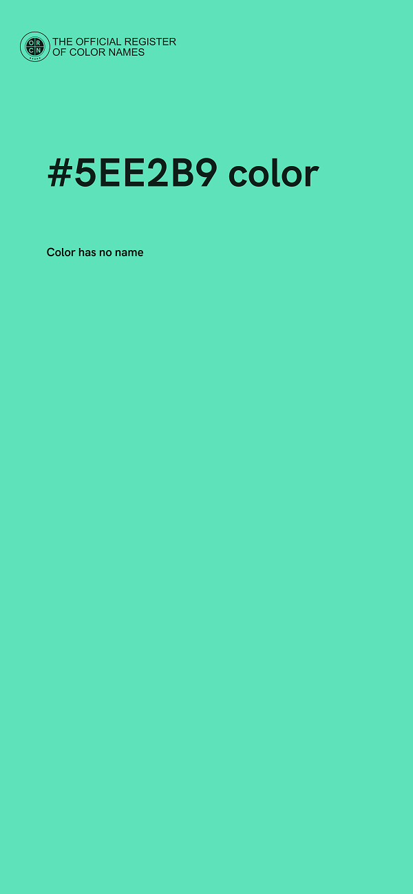#5EE2B9 color image