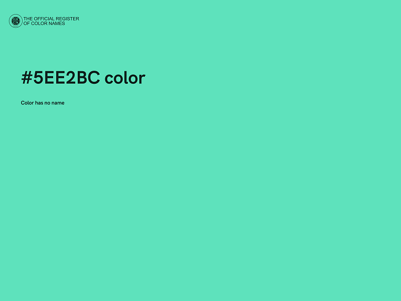 #5EE2BC color image