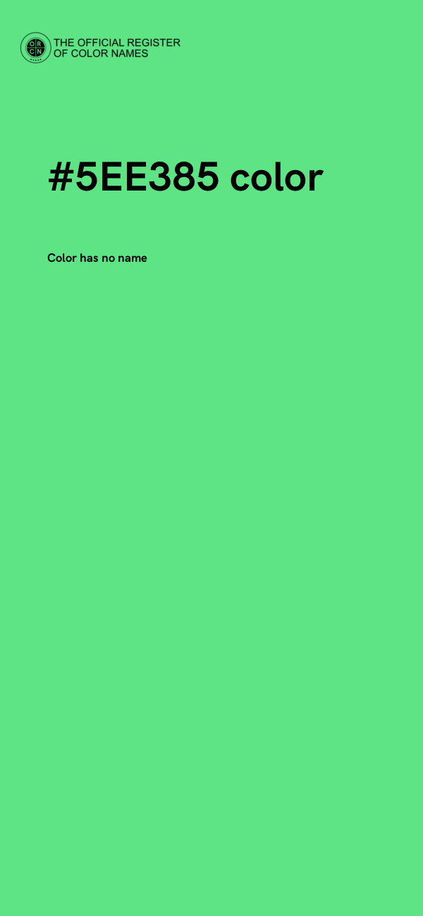 #5EE385 color image