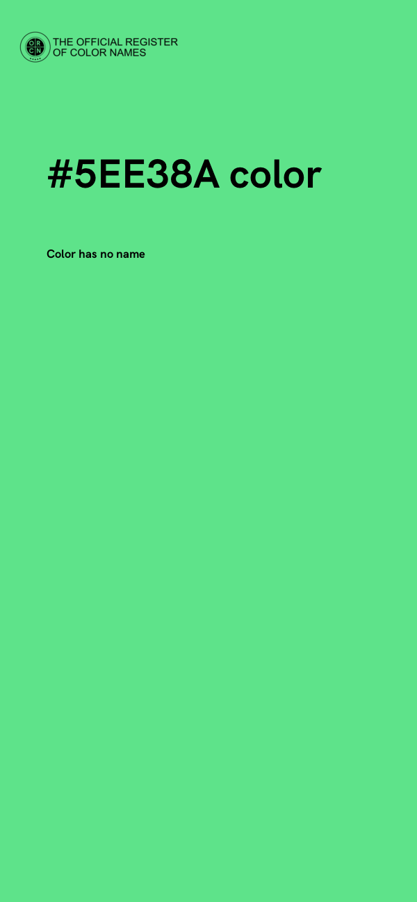 #5EE38A color image