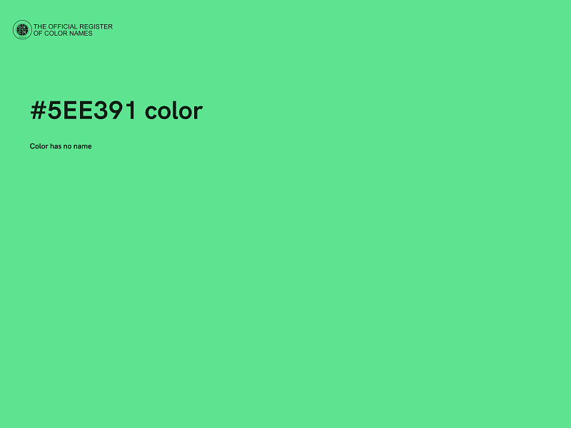 #5EE391 color image