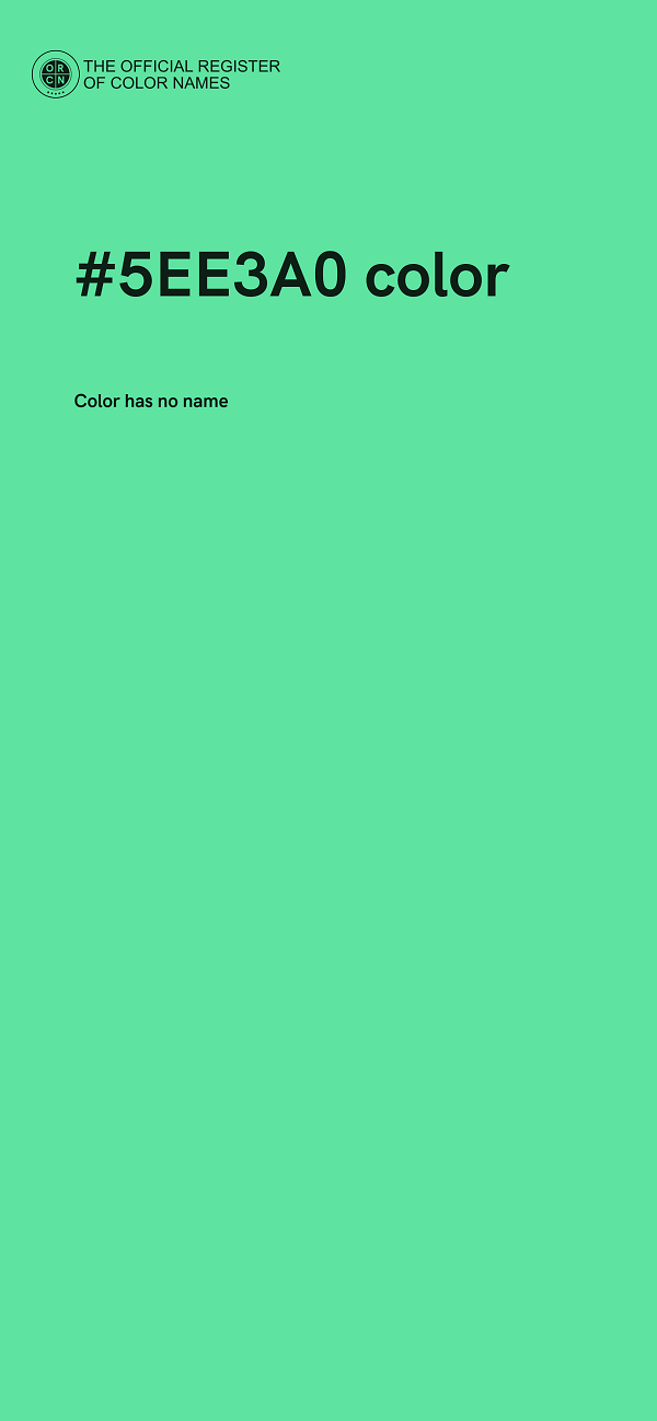 #5EE3A0 color image
