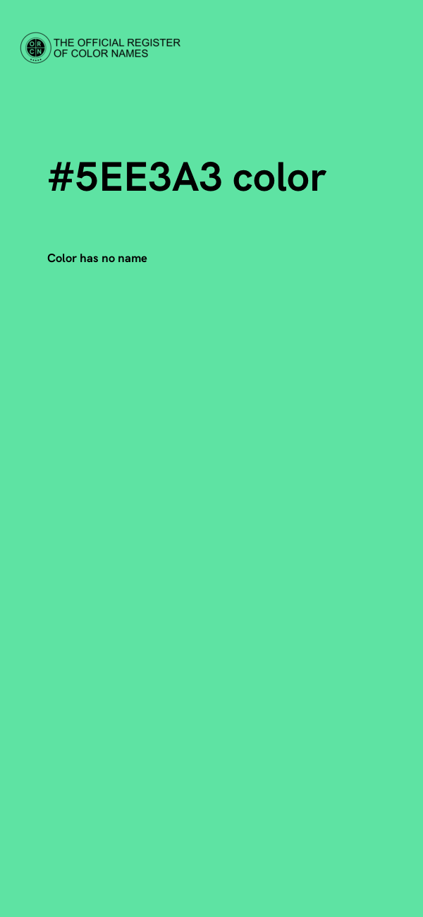 #5EE3A3 color image