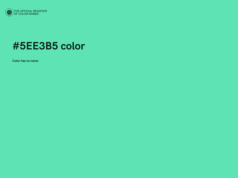 #5EE3B5 color image