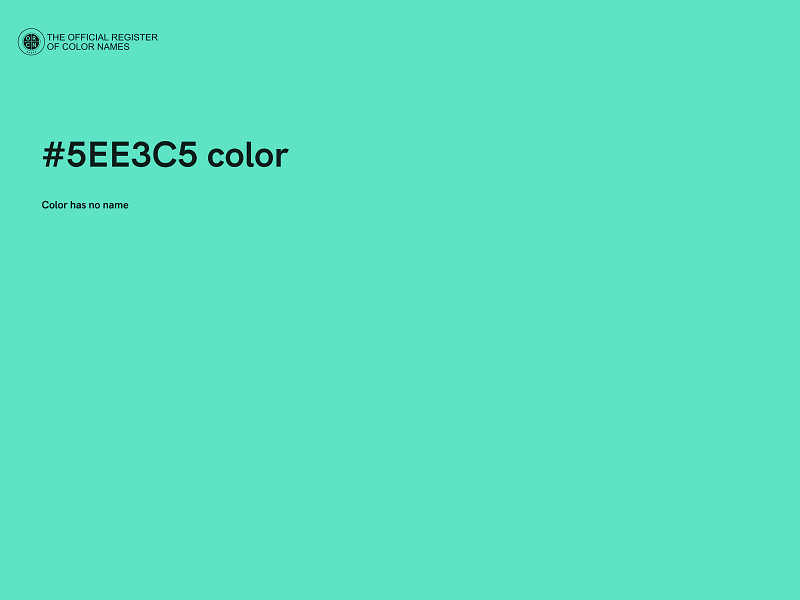 #5EE3C5 color image