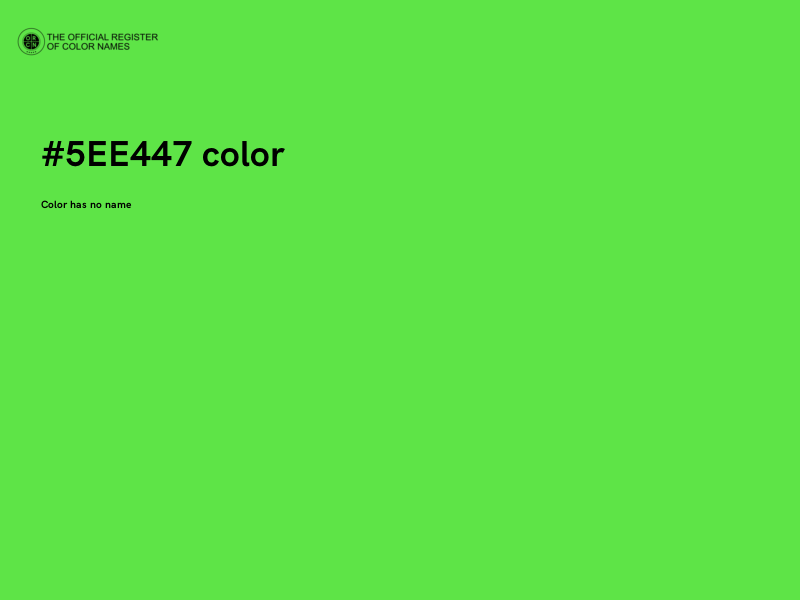#5EE447 color image