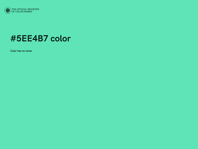 #5EE4B7 color image