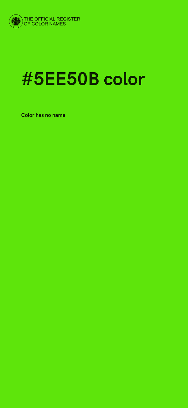 #5EE50B color image