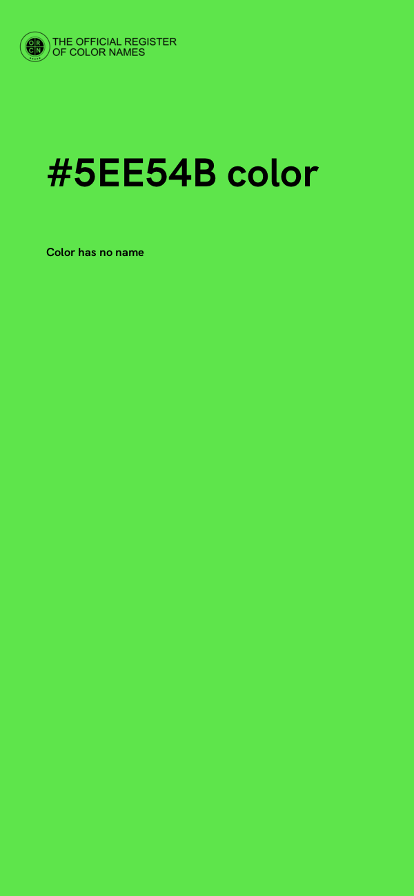 #5EE54B color image
