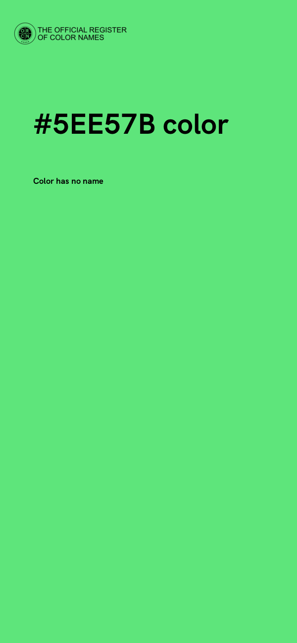 #5EE57B color image
