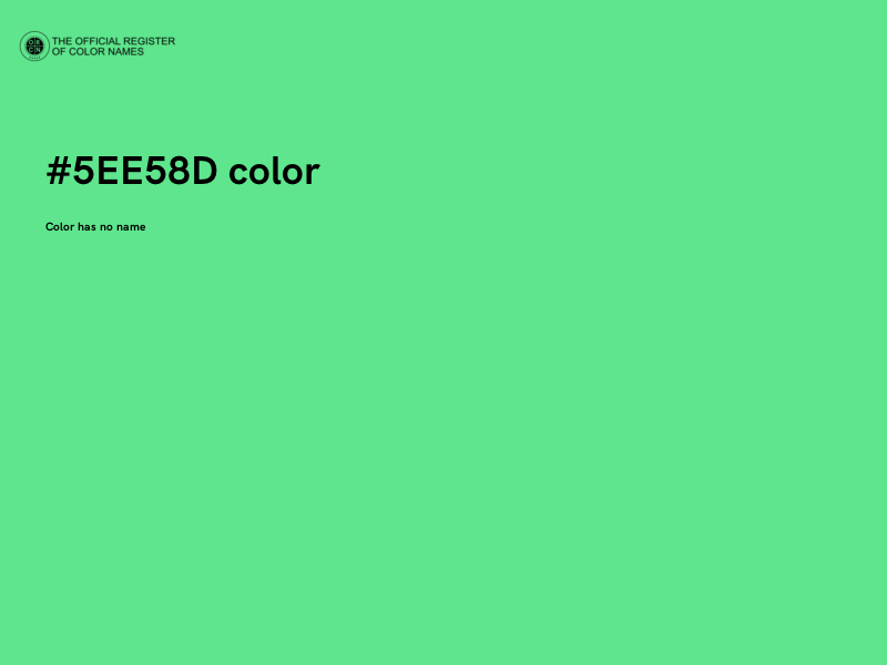 #5EE58D color image