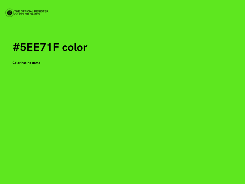 #5EE71F color image
