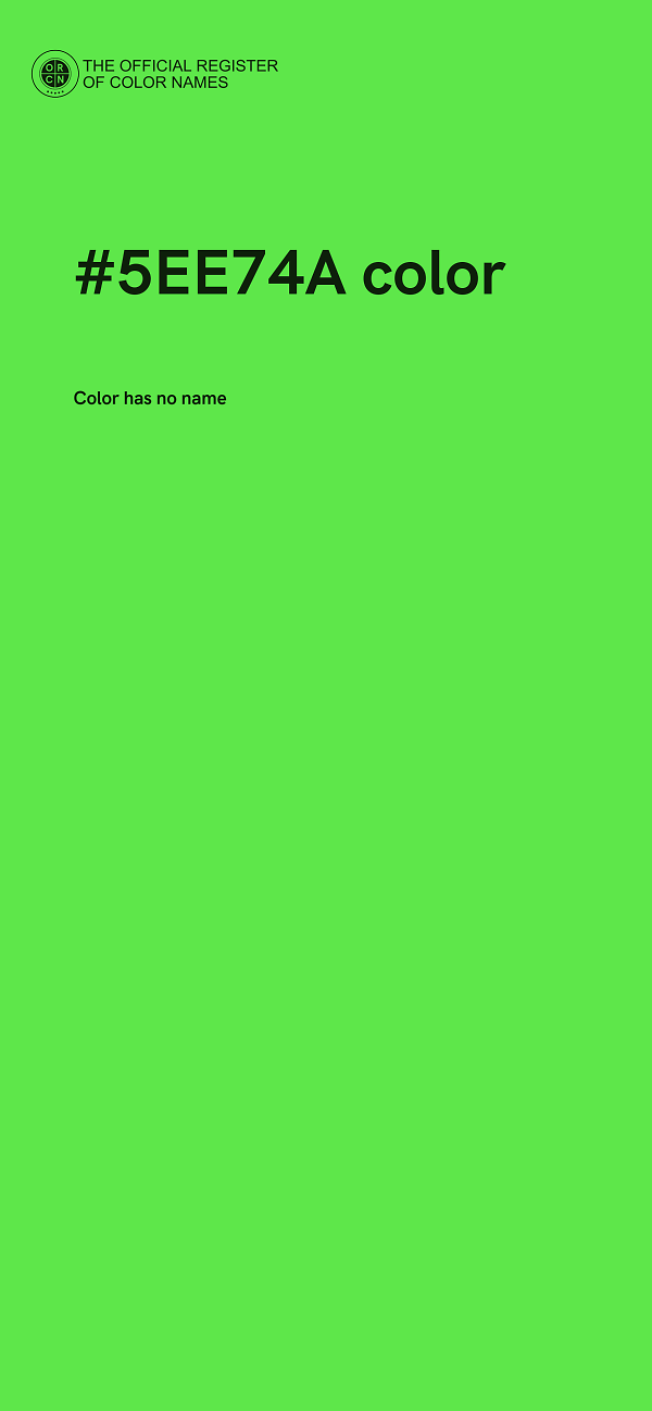 #5EE74A color image