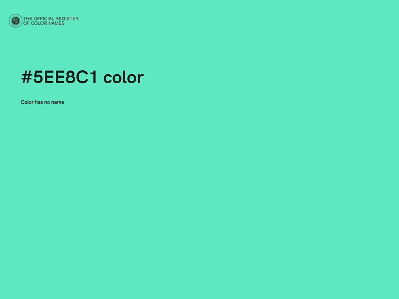 #5EE8C1 color image