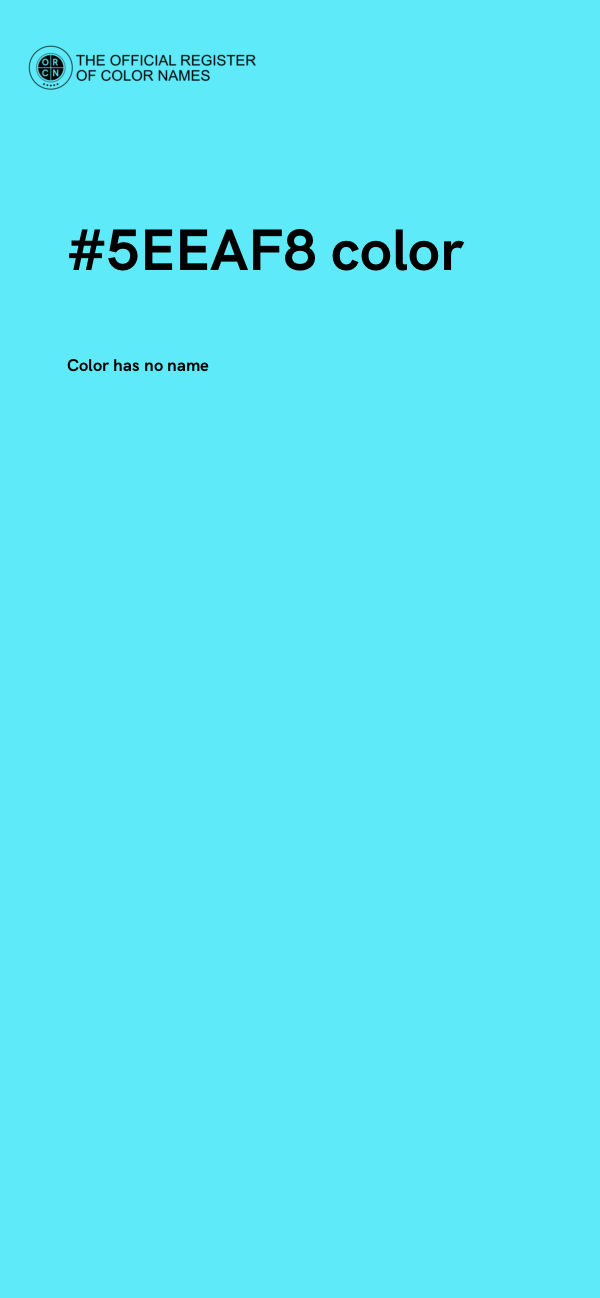 #5EEAF8 color image