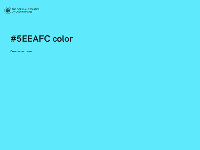 #5EEAFC color image