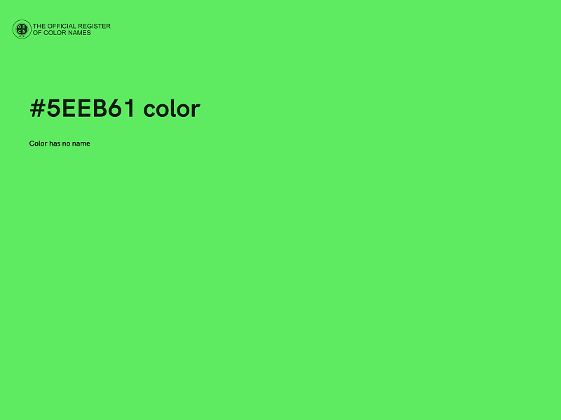 #5EEB61 color image