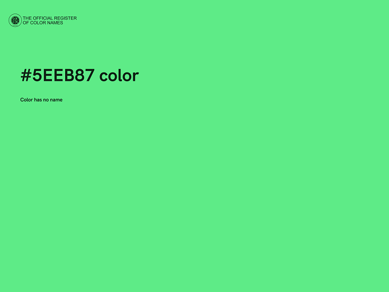 #5EEB87 color image