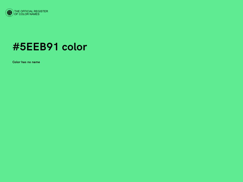 #5EEB91 color image