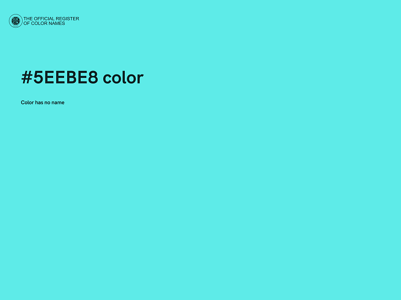 #5EEBE8 color image