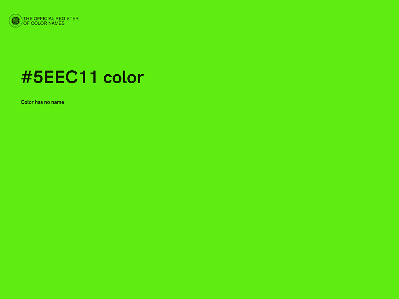 #5EEC11 color image