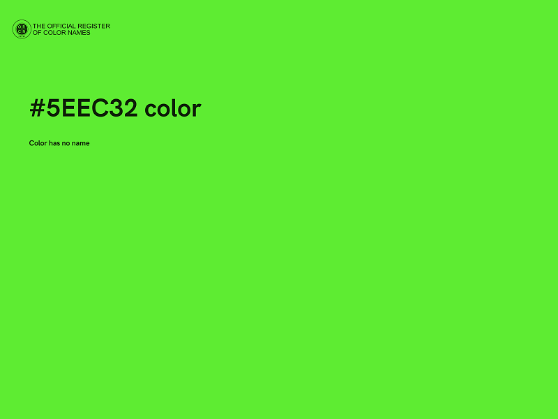 #5EEC32 color image
