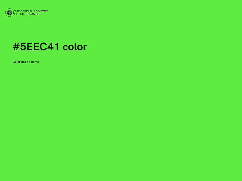 #5EEC41 color image