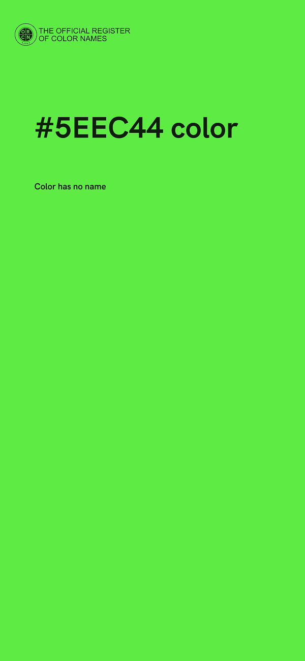#5EEC44 color image