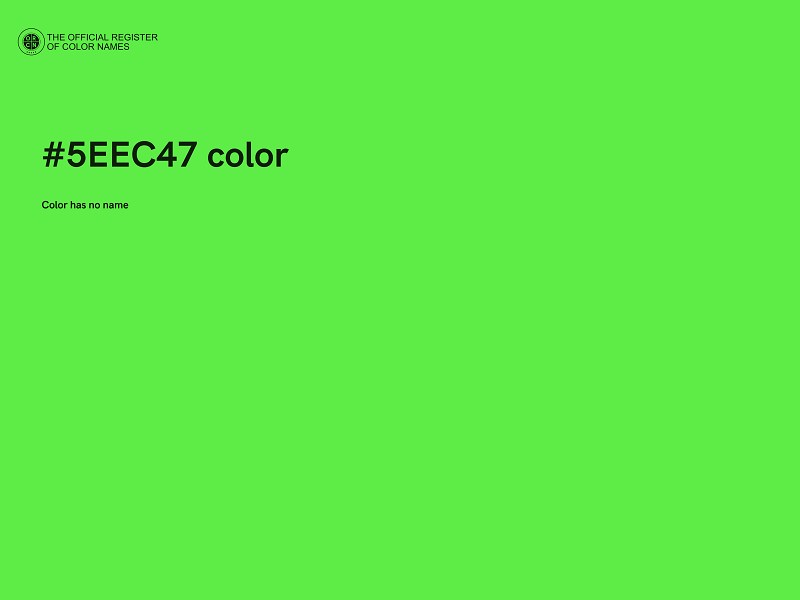 #5EEC47 color image
