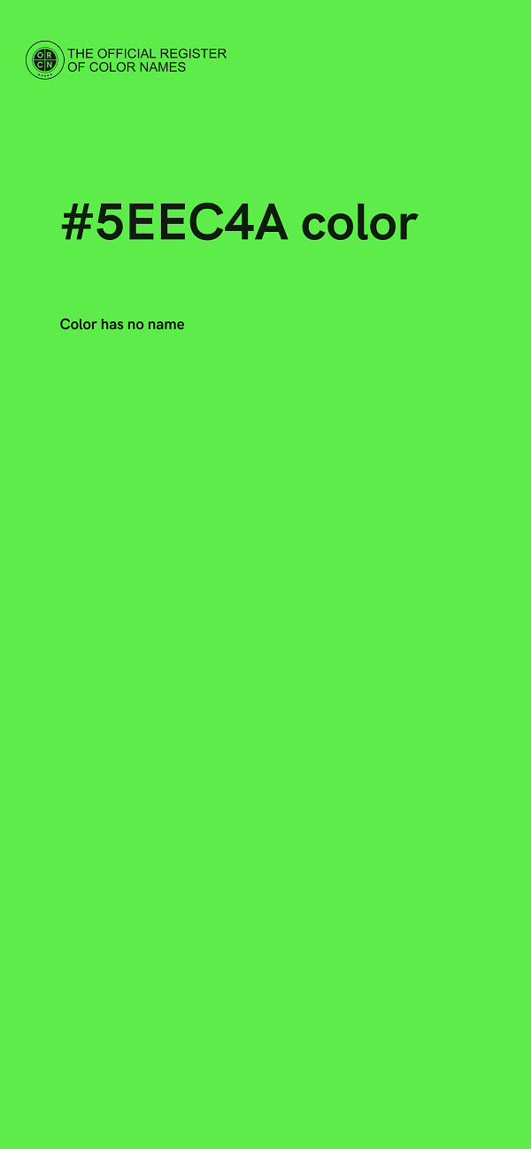 #5EEC4A color image