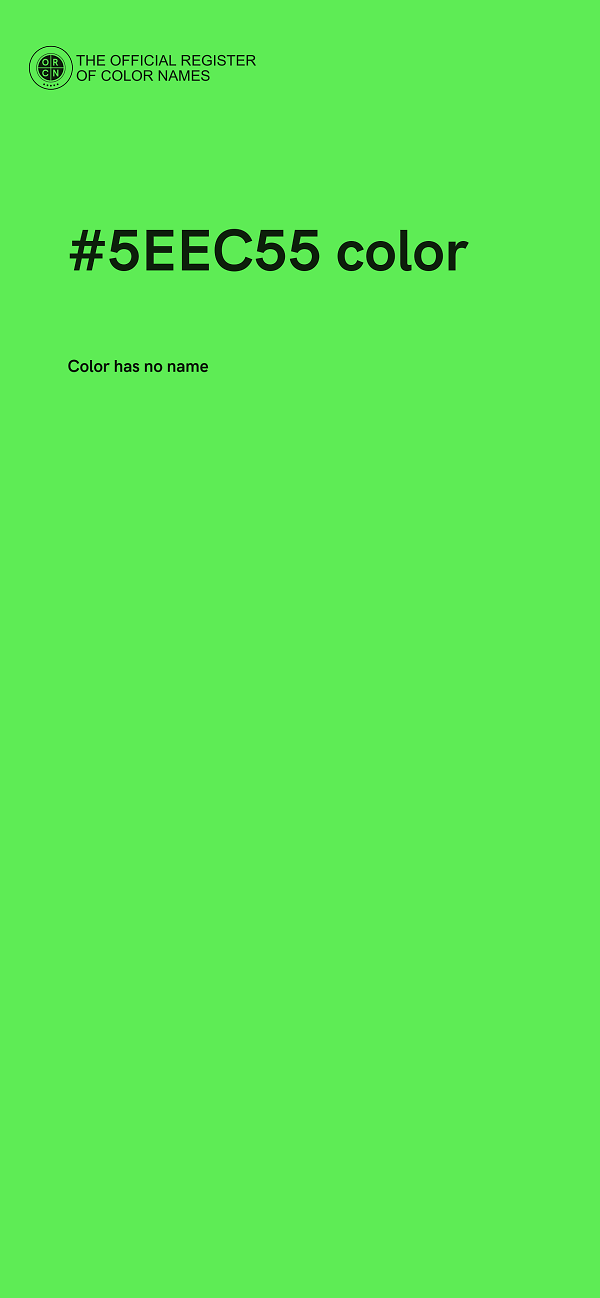 #5EEC55 color image