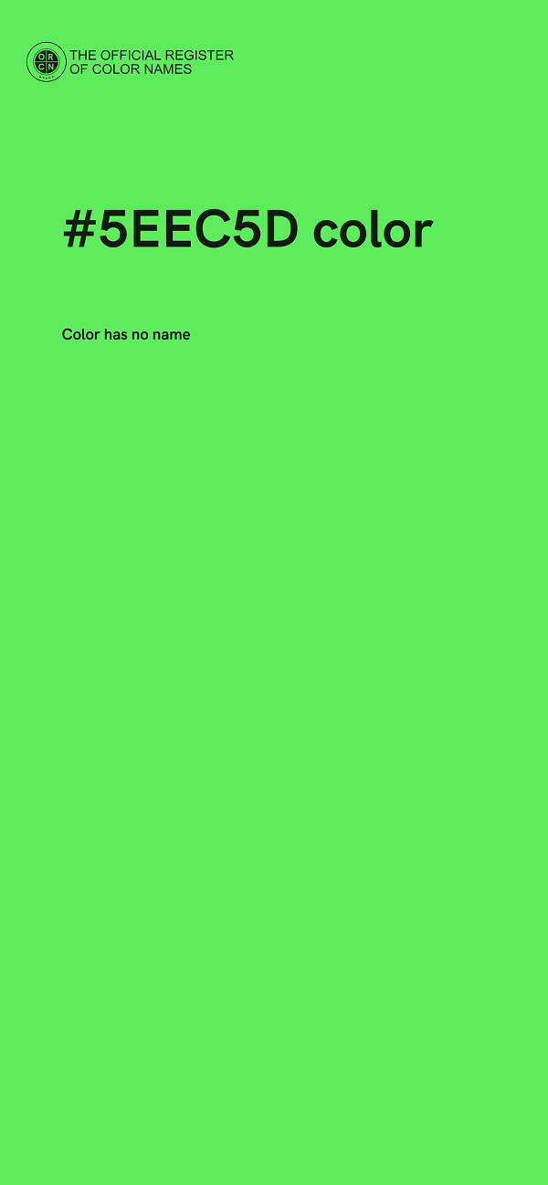 #5EEC5D color image