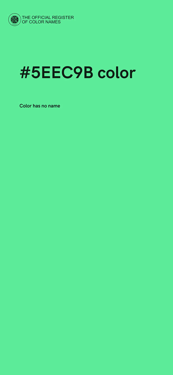 #5EEC9B color image